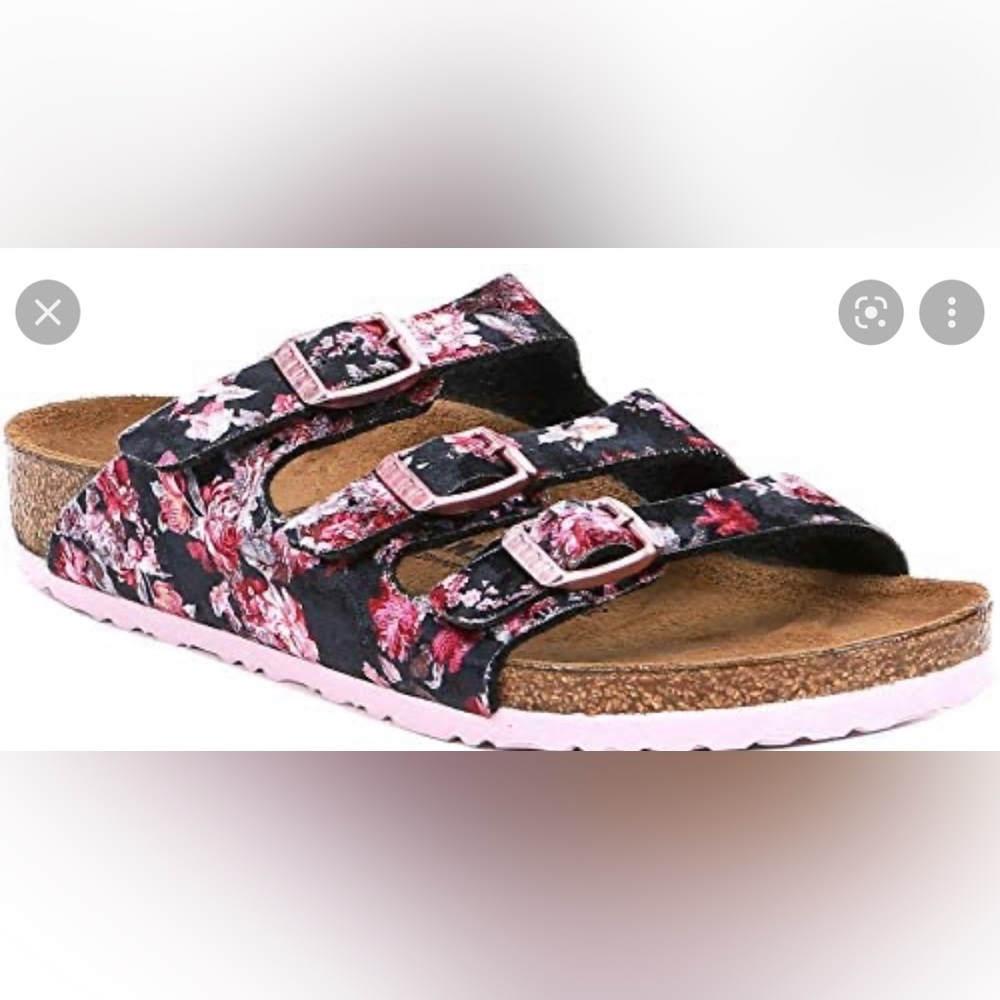 Floral Girls Birkenstock Sandals